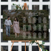 Hochzeitstabelle mit bearbeitbarem Foto Poster