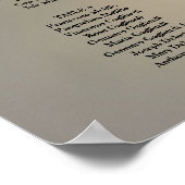 Hochzeitstabelle mit bearbeitbarem Foto Poster (Ecke)