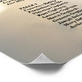 Hochzeitstabelle mit bearbeitbarem Foto Poster (Ecke)