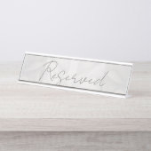 Hochzeitstabletop Dolphin Theme Schreibtischnamensplakette (Vorderseite )