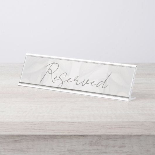 Hochzeitstabletop Dolphin Theme Schreibtischnamensplakette (Vorderseite )