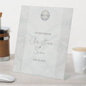 Hochzeitstabletop Dolphin Theme Sockelschild (In Situ)