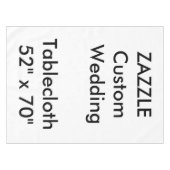 Hochzeitstablette 52" x 70" tischdecke (Vorderseite (Horizontal))