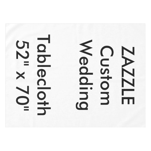 Hochzeitstablette 52" x 70" tischdecke (Vorderseite (Horizontal))