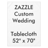 Hochzeitstablette 52" x 70" tischdecke (Vorderseite)
