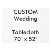 Hochzeitstablette 70" x 52" tischdecke (Vorderseite (Horizontal))