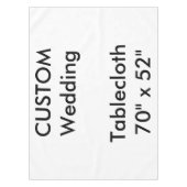 Hochzeitstablette 70" x 52" tischdecke (Vorderseite)