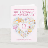 Hochzeitstag, 17. Muschel, Schwägerin Karte (Vorderseite)