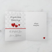 Hochzeitstag 25. Silber 25 Jahre Karte (Innenseite)