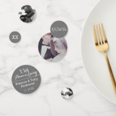 Hochzeitstag - 3 Fotos - 25. Silbergrau Konfetti (Gruppe)