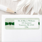 Hochzeitstag-Adressen-Etikett des Damast-55. (Insitu)