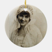 Hochzeitstag Alices Marion McPherrin 1917 Keramik Ornament (Hinten)