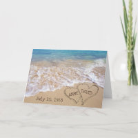 Hochzeitstag Beach Hearts