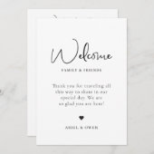 Hochzeitstag Begrüßungswochenende Programm (Vorne/Hinten)