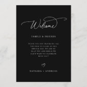 Hochzeitstag Begrüßungswochenende Programm (Vorderseite)