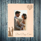 Hochzeitstag - Bester Tag je Geätzte Rahmen