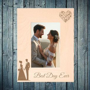 Hochzeitstag - Bester Tag je Geätzte Rahmen