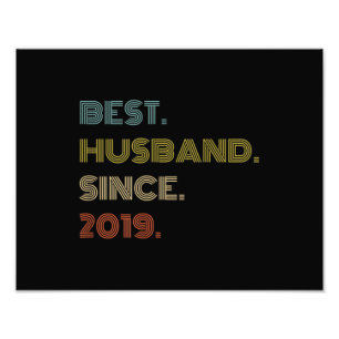 Hochzeitstag Bestes Ehemann seit 2019 Fotodruck