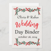 Hochzeitstag Binder Template einladen Einladung (Vorne/Hinten)