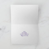 Hochzeitstag Blumendesign Liebe Karte (Innenseite)