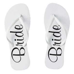 Hochzeitstag-Braut Flip Flops Badesandalen