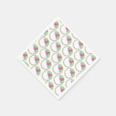 Hochzeitstag Brautparty Blumenkuchen Serviette (Ecke)