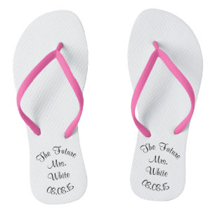 Hochzeitstag Bridal Flip Flops Badesandalen