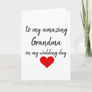 Hochzeitstag Dankeschön Erstaunliche Oma Bestselle Dankeskarte