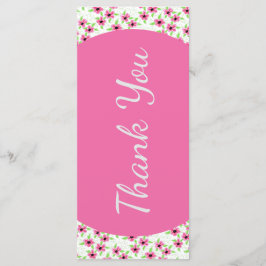 Hochzeitstag - Dankeschön-Karte Programm