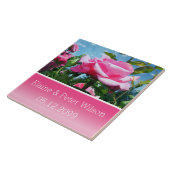 Hochzeitstag der herrlichen Rosa-Blume Fliese (Seite)