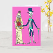 Hochzeitstag der toten Gruß-Karte Karte (Gelbe Blume)