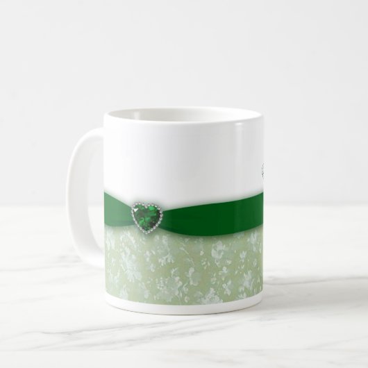 Hochzeitstag des Damast-55. Kaffeetasse (Vorderseite Links)