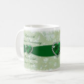 Hochzeitstag des Damast-55. Kaffeetasse (Vorderseite Links)