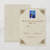 Hochzeitstag des RSVP für Tote Hochzeit Karte (Vorne/Hinten)