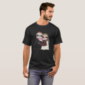 Hochzeitstag Ehe Sloth Herbivore Tier T-Shirt (Vorne ganz)