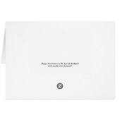 Hochzeitstag-Ehemann-Karte (Rückseite Horizontal)