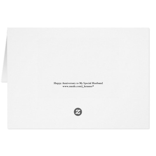 Hochzeitstag-Ehemann-Karte (Rückseite Horizontal)