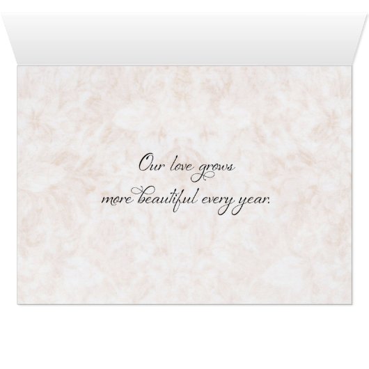 Hochzeitstag-Ehemann-Karte (Innenansicht Horizontal (Unten))