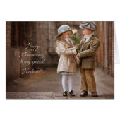 Hochzeitstag-Ehemann-Karte (Vorderseite (Horizontal))