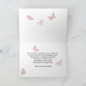 Hochzeitstag, eine halbherzige Blume Karte (Innenseite)