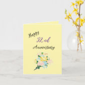 Hochzeitstag : Eine Liebe-Geschichte Karte (Gelbe Blume)