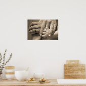 Hochzeitstag einer Familie Poster (Küche)