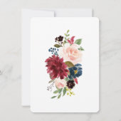 Hochzeitstag Einladung (Rückseite)