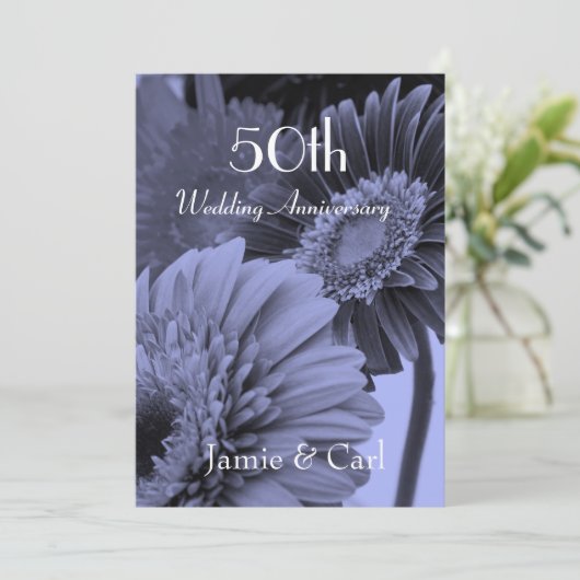 Hochzeitstag Einladung (Stehend Vorderseite)