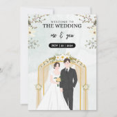 Hochzeitstag Einladung (Vorderseite)