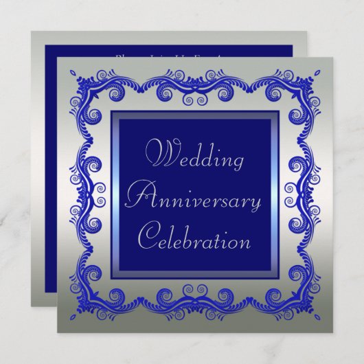 Hochzeitstag Einladung (Vorne/Hinten)