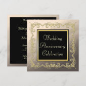 Hochzeitstag Einladung (Vorne/Hinten)