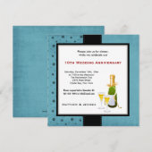 Hochzeitstag Einladung (Vorne/Hinten)