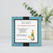 Hochzeitstag Einladung (Stehend Vorderseite)