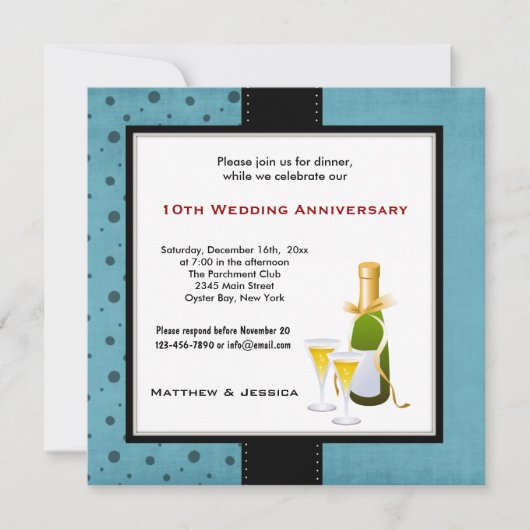 Hochzeitstag Einladung (Vorderseite)